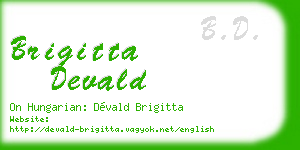 brigitta devald business card